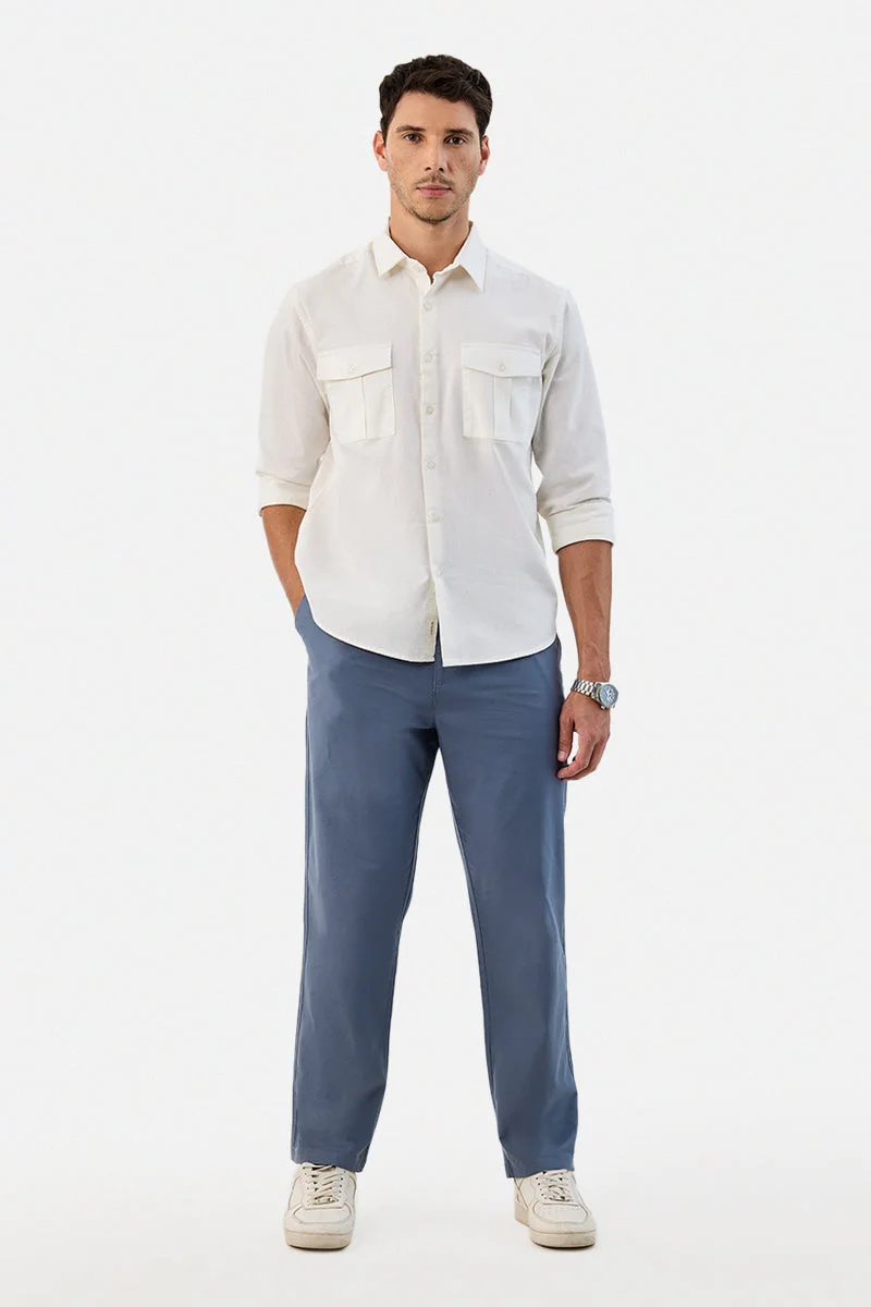 SNITCH Double Pocket Regular Fit Shirt